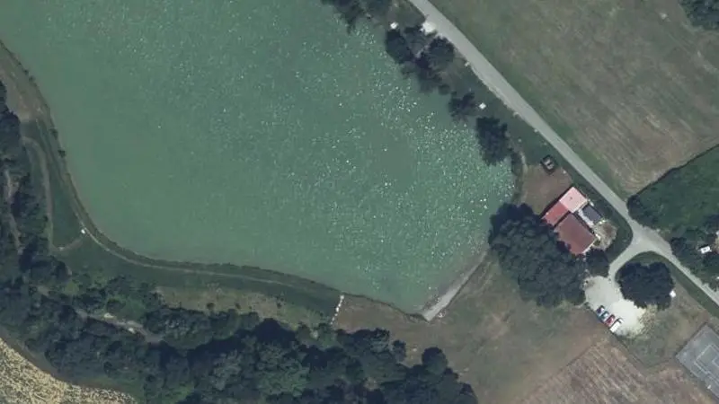 Vue aérienne : Lac de Saint Ybars