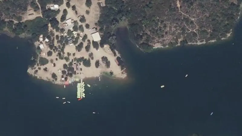 Vue aérienne : Plage le Rocher de l'Americain