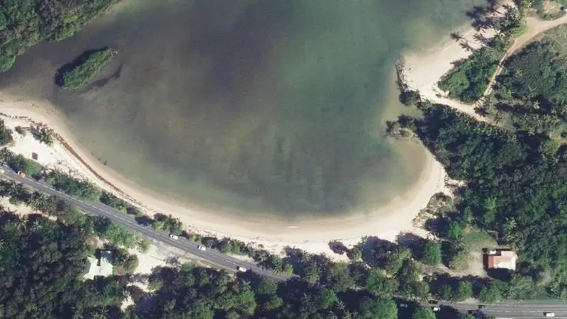 Vue aérienne : La Baie du Moule