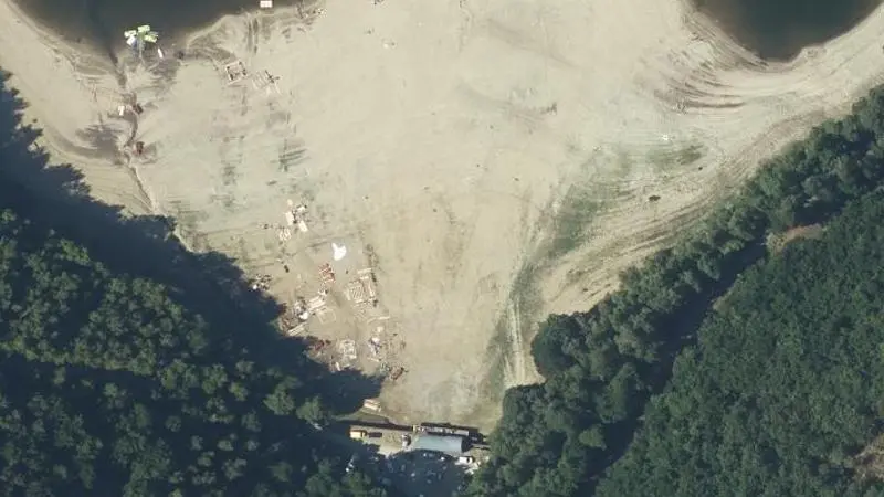 Vue aérienne : Plage de Mallet