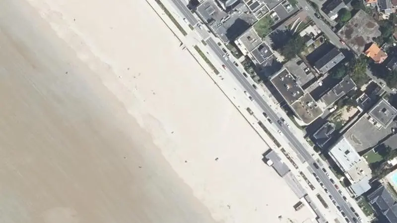 Vue aérienne : Plage des Libraires