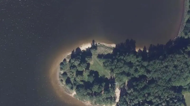 Vue aérienne : Lac de St-Agnan