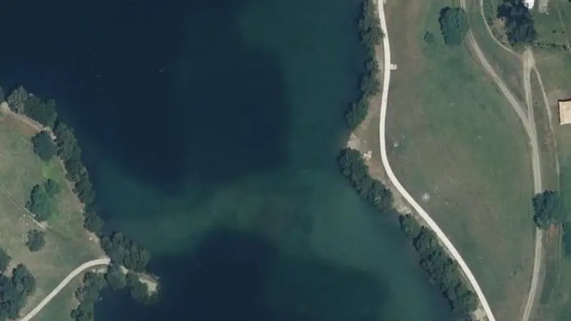 Vue aérienne : Lac de Gubinelli