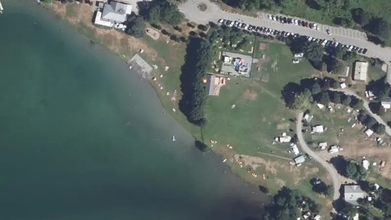 Vue aérienne : Lac de Valbonnais