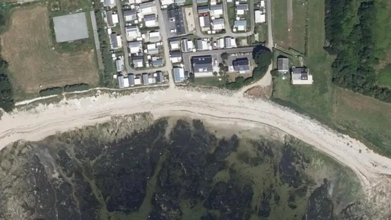 Vue aérienne : Plage du Lenn