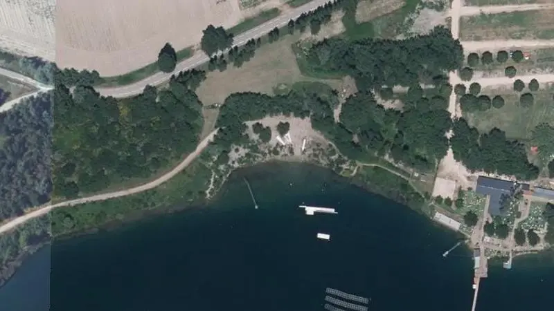 Vue aérienne : Plage de Li Piboulos