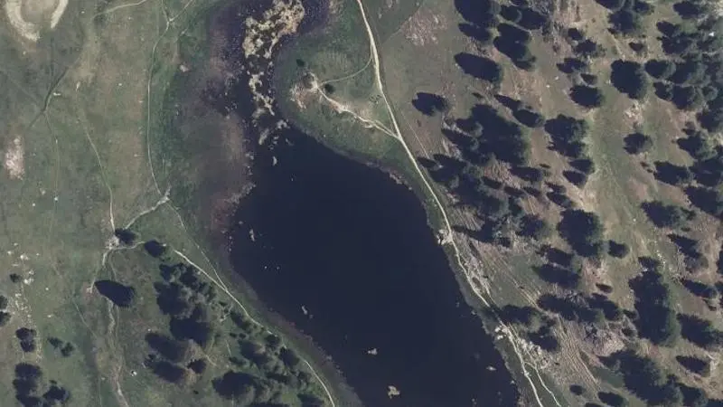 Vue aérienne : Lac Miroir