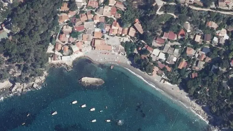 Vue aérienne : Plage Pin de Galles