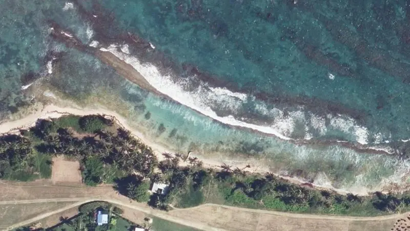 Vue aérienne : Bassin du Parc Archeologique