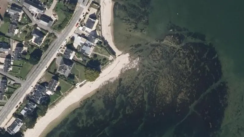 Vue aérienne : Plage de Saint-Guérin